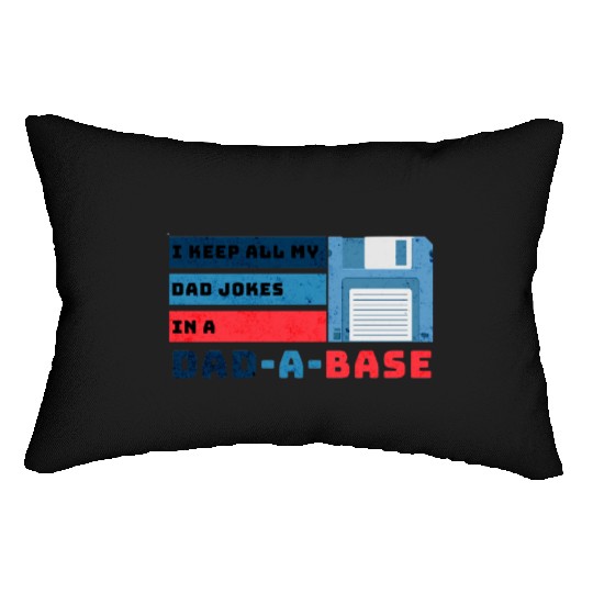 Funny dad jokes from son or daughter fathers day Lumbar Pillows