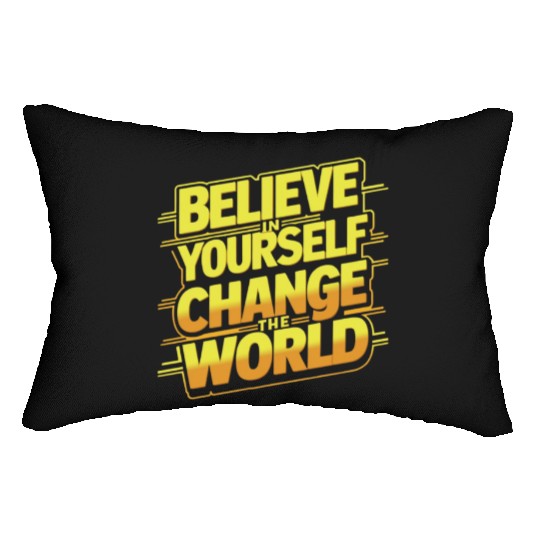 Motivational Quotes Lumbar Pillows Design