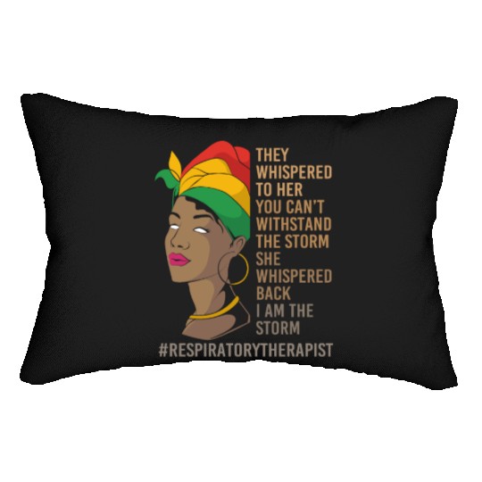 Black History African Woman Respiratory Therapist Lumbar Pillows