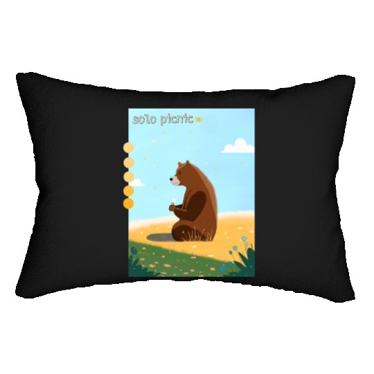 solo picnic for outdoor picnics Lumbar Pillows