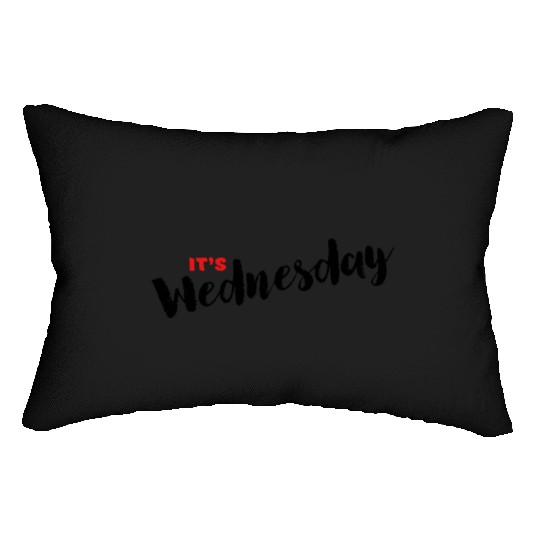 Day Name Lumbar Pillows for Daily - It's Wednesday