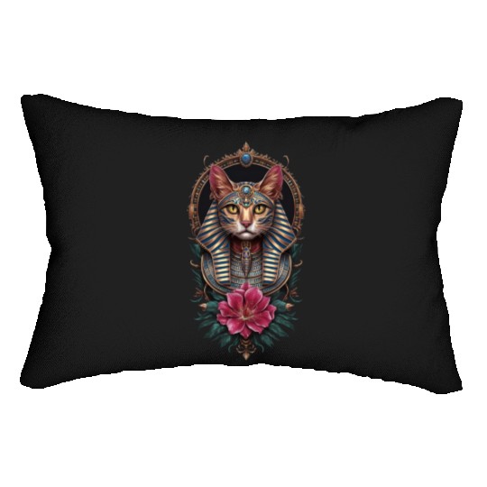 Royal Egyptian Cat Lumbar Pillows