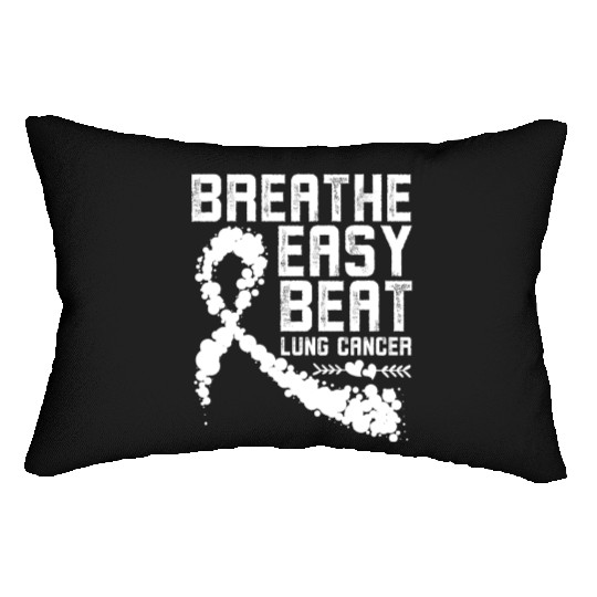 Breathe Easy Beat Lung Cancer Awareness Warriors Lumbar Pillows