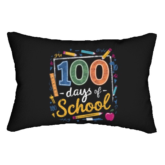 100 Days of School Lumbar Pillows Design