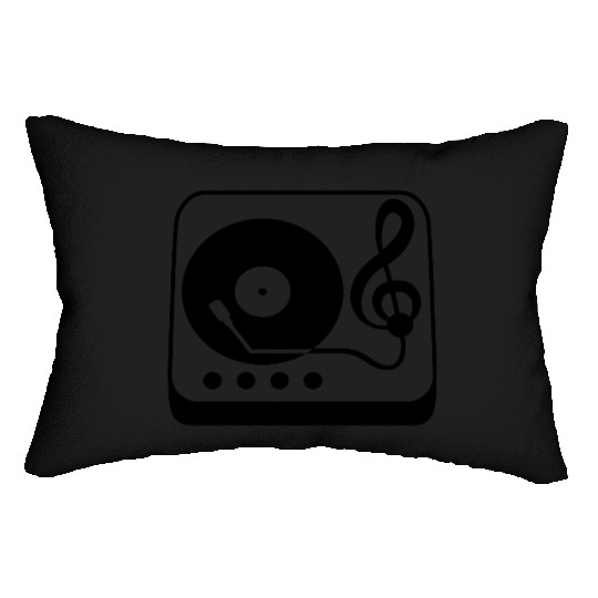 Music Clef Note Record Plate Vinyl DJ Party Treble Lumbar Pillows