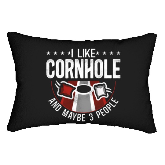 Cornhole Team Bean Bag Player Lumbar Pillows