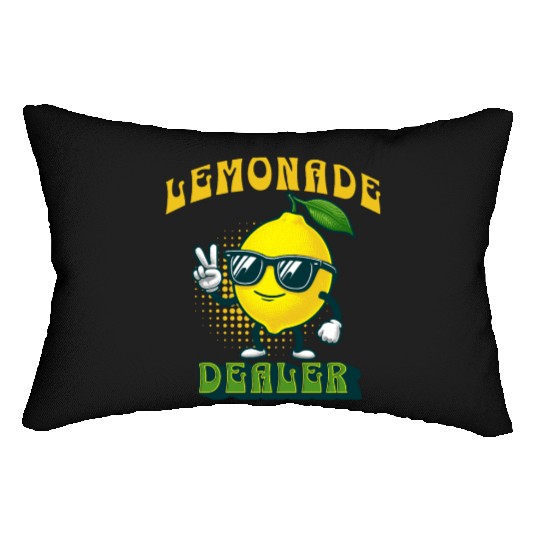 Lemonade Dealer Lemon Juice Stand Store Staff Lumbar Pillows