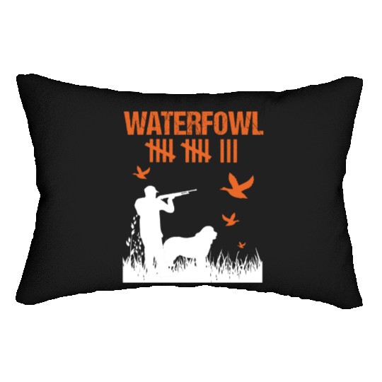 Funny Waterfowl Hunting Score Card Duck Hunting Lumbar Pillows