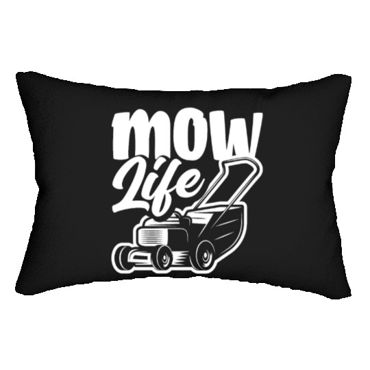 Landscaper Gardener Lawn Mowing Life Lumbar Pillows