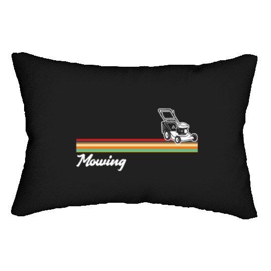 Landscaper Gardener Lawn Mowing Lumbar Pillows