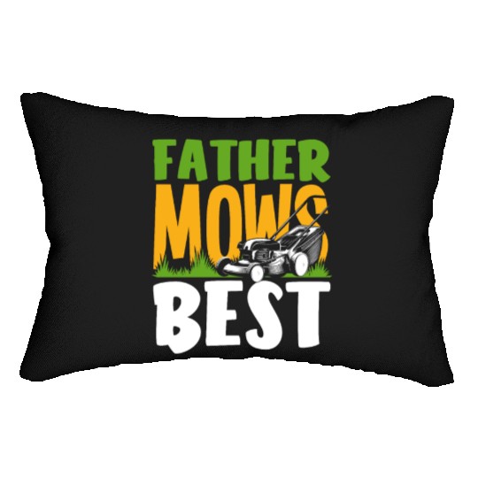 Landscaper Gardener Dad Lawn Mowing Lumbar Pillows