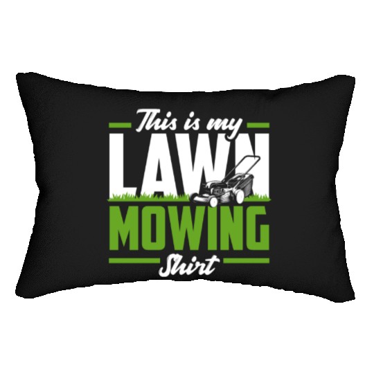 Landscaper Gardener Lawn Mowing Lumbar Pillows