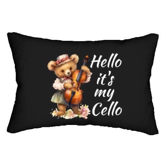 Hello it's my Cello Orchestra Musicians Lumbar Pillows