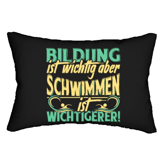 Swimming Swimming Sport Saying Lumbar Pillows