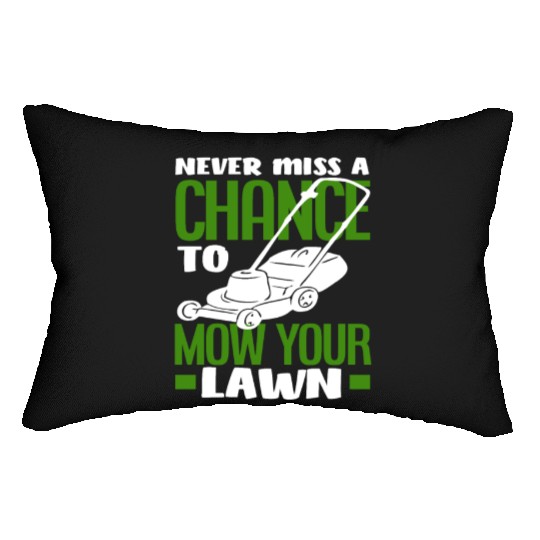 Landscaper Gardener Lawn Mowing Saying Lumbar Pillows