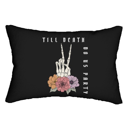 Funny Bachelorette Party Til Death Do Us Party Lumbar Pillows
