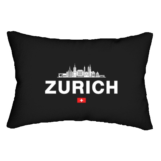 Zurich Switzerland Swiss Alps Lake Zurich Lumbar Pillows
