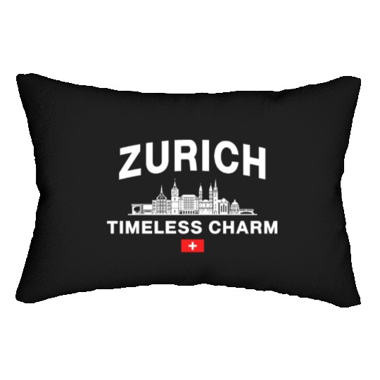Zurich Switzerland Swiss Alps Lake Zurich Lumbar Pillows