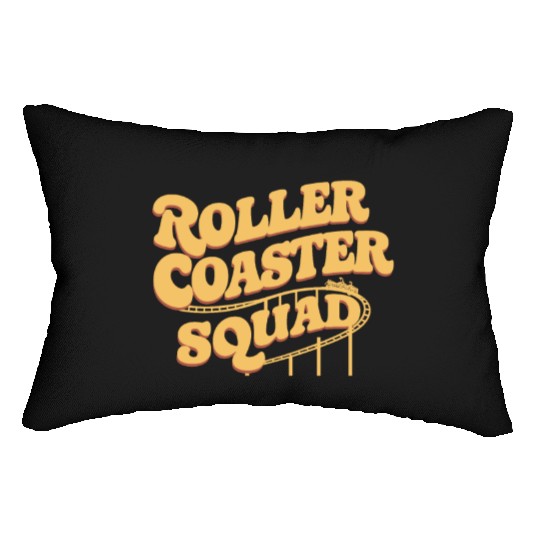Roller Coaster Squad Fun Thrill Ride Team Lumbar Pillows