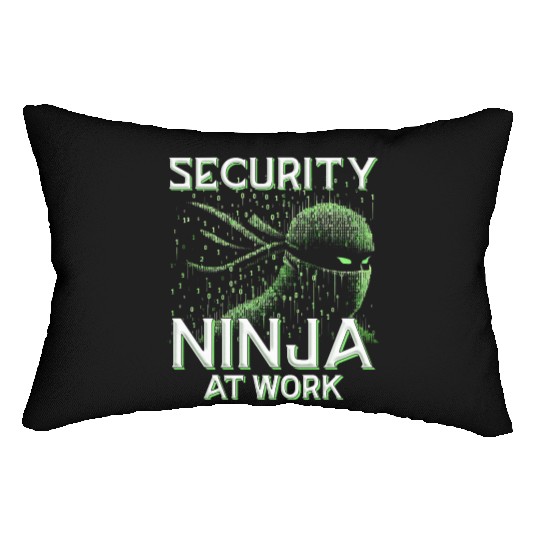 Penetration Tester Security Ninja at work Lumbar Pillows
