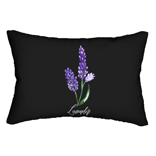 Lavender Flowers, Keen Gardner, Flower lover Lumbar Pillows