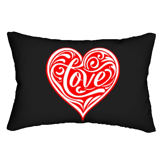 Tribal Love Heart LIKE US ON FACEBOOK # Lumbar Pillows