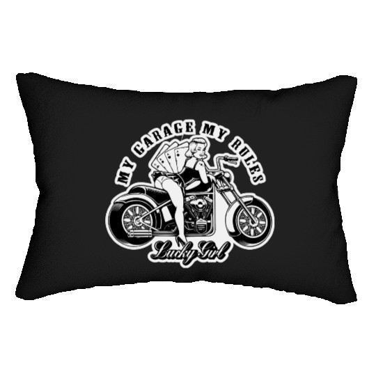 My Garage My Rules Pinup LIKE US ON FACEBOOK # Lumbar Pillows