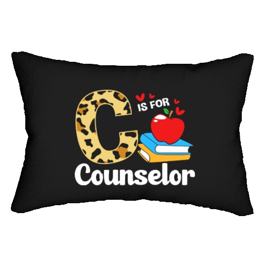 Leopard Print Back To School For School Counselor Lumbar Pillows