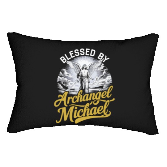 Archangel Michael Catholic Christianity Angel Lumbar Pillows