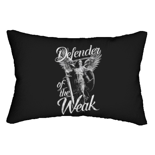 Archangel Michael Catholic Christianity Angel Lumbar Pillows