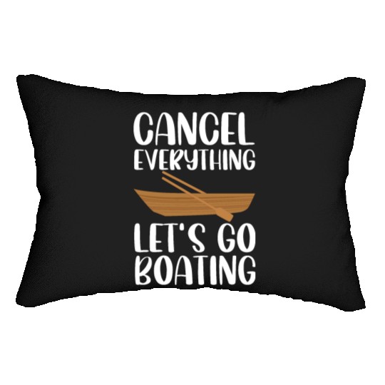 funny dad loves boating sailing cool Lumbar Pillows