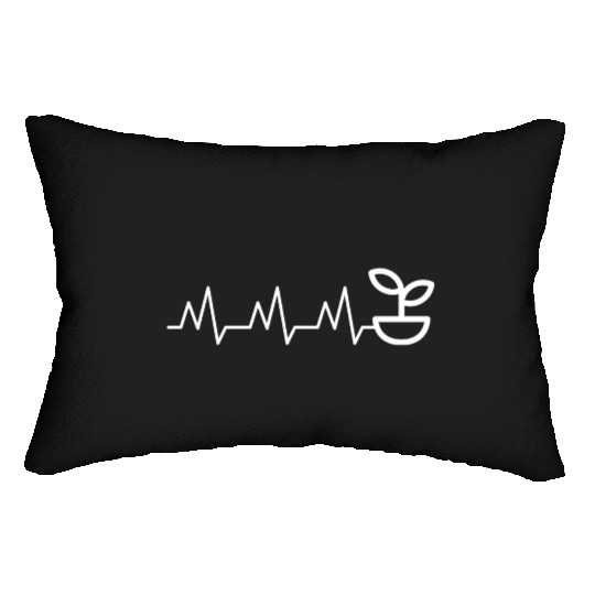 My heart beats for plants Lumbar Pillows