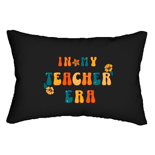 In My Teacher Era Retro Lumbar Pillows, Back to School