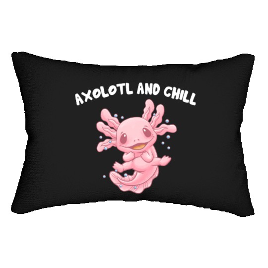 Chill Animal Meme Salamander Animal Pun Lumbar Pillows