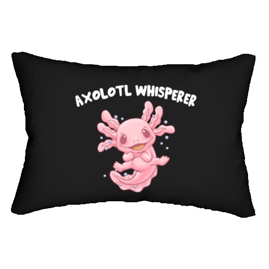 Axolotl Whisperer Salamander Animal Lover Amphibia Lumbar Pillows