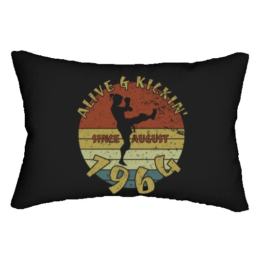 60th birthday Alive and kickin since 08/1964 Lumbar Pillows