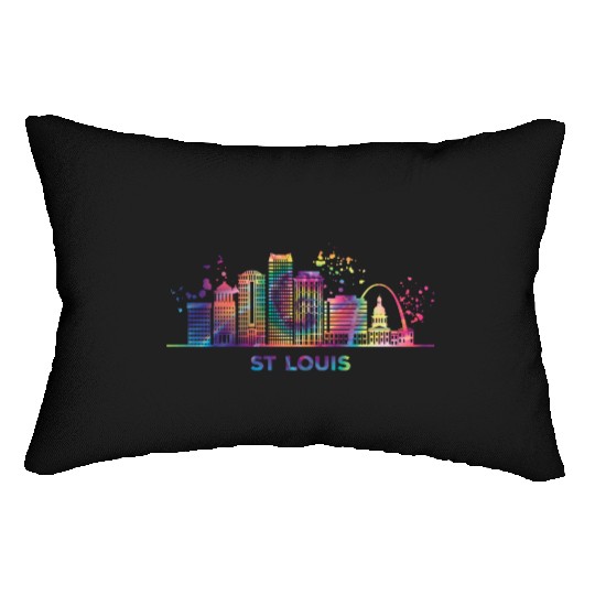 St Louisian Skyline St Louis Lumbar Pillows
