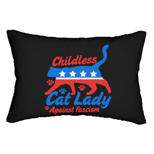 Childless cat Lady 2024 election campaign Lumbar Pillows