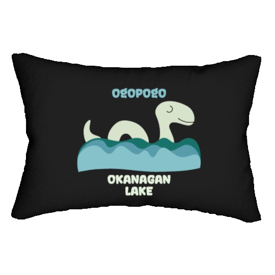 Ogopogo Okanagan Lake Monster Cryptid Lumbar Pillows