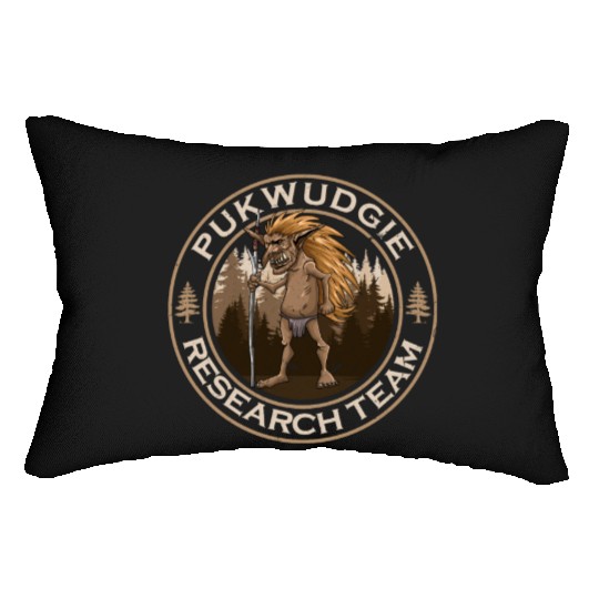 Pukwudgie Research Team Monster Believe Cryptid Lumbar Pillows