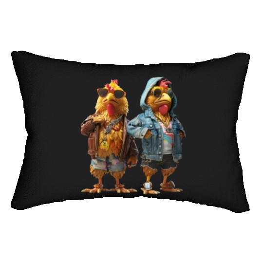 Hip chickens rocking fashionable Lumbar Pillows