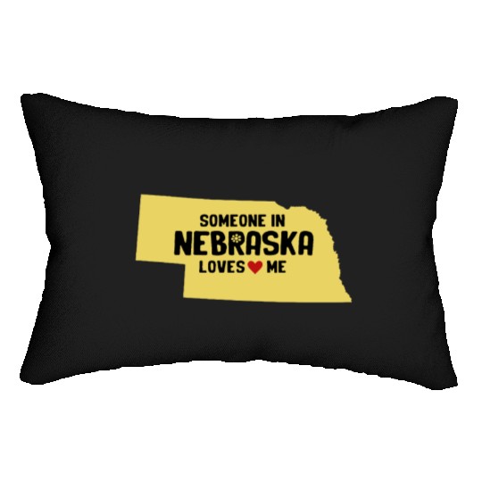 Someone In Nebraska Loves Me Lumbar Pillows