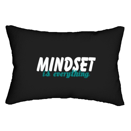 Mindset Is Everything Motivational Gym Workout Lumbar Pillows