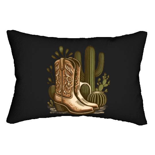 Rustic Charm Western Footwear and Flora Lumbar Pillows