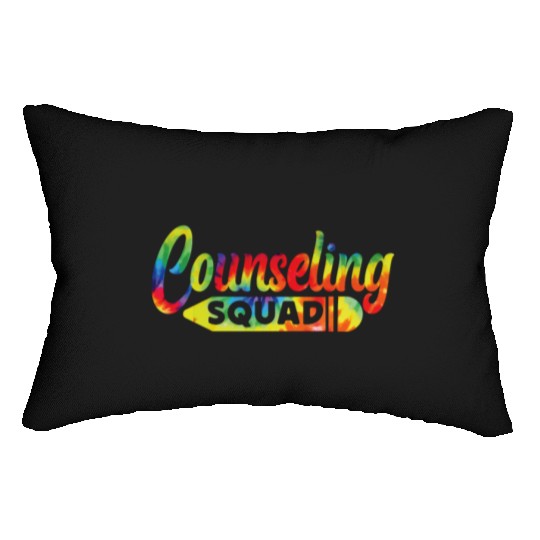 School Counselor Tie Dye Lumbar Pillows