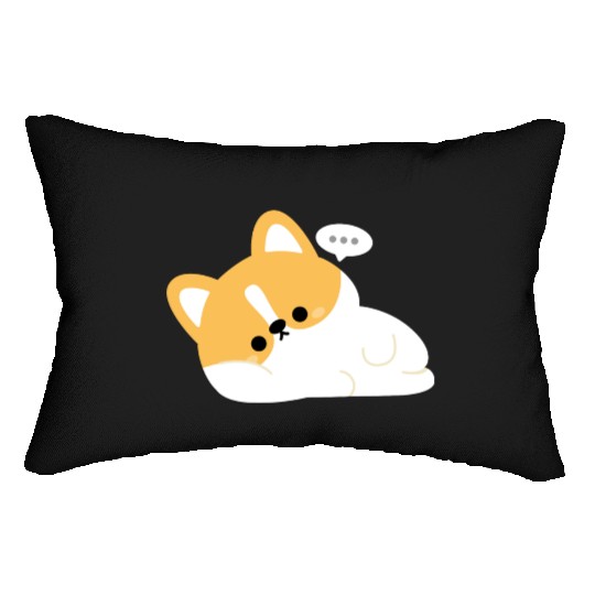Tired Corgi Lumbar Pillows