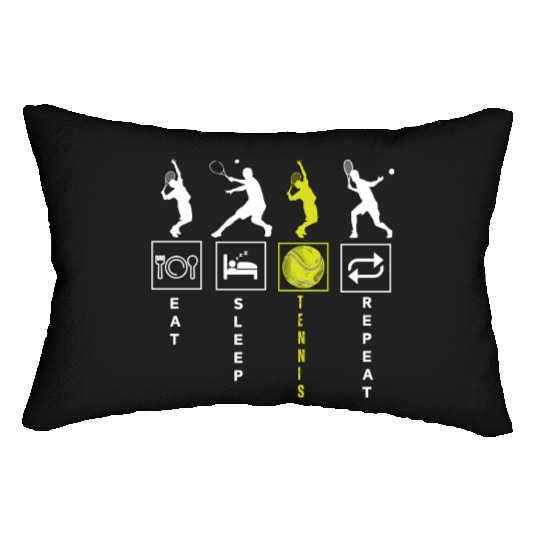 Cool Tennis Player Club Lumbar Pillows