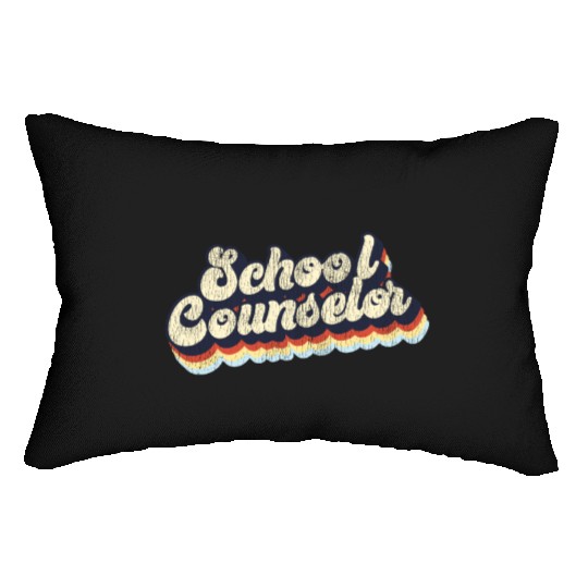 School Counselor Retro Vintage Lumbar Pillows