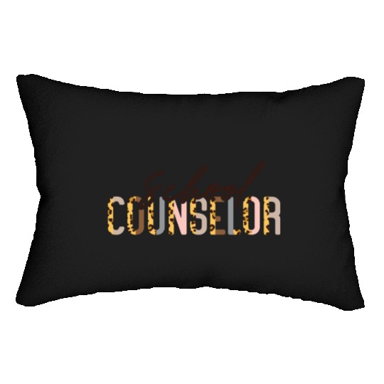 School Counselor Leopard Cheetah Lumbar Pillows