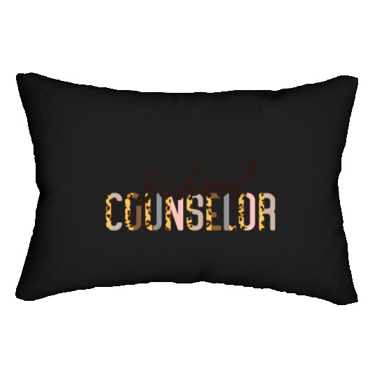 School Counselor Leopard Cheetah Lumbar Pillows